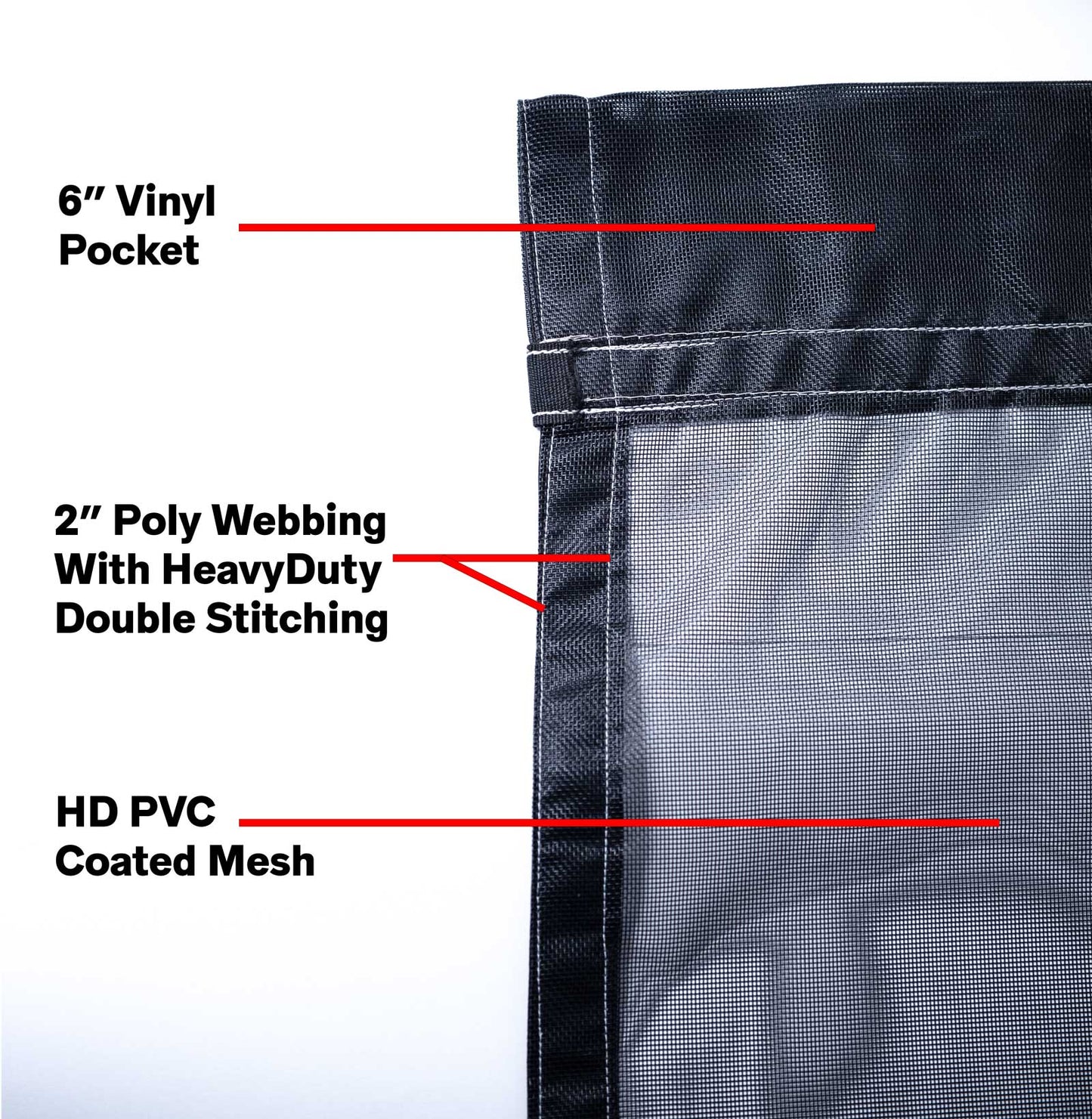 Black Mesh Tarp
